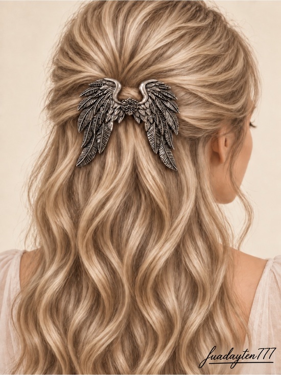 Anthropologie Accessories - Vintage Angel Wing Hair Clip